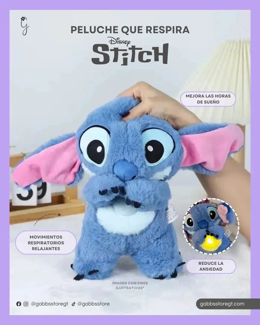 PELUCHE STICHSS QUE RESPIRA